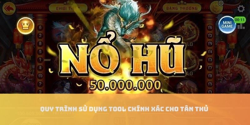 Thao tác chính xác khi dùng tool